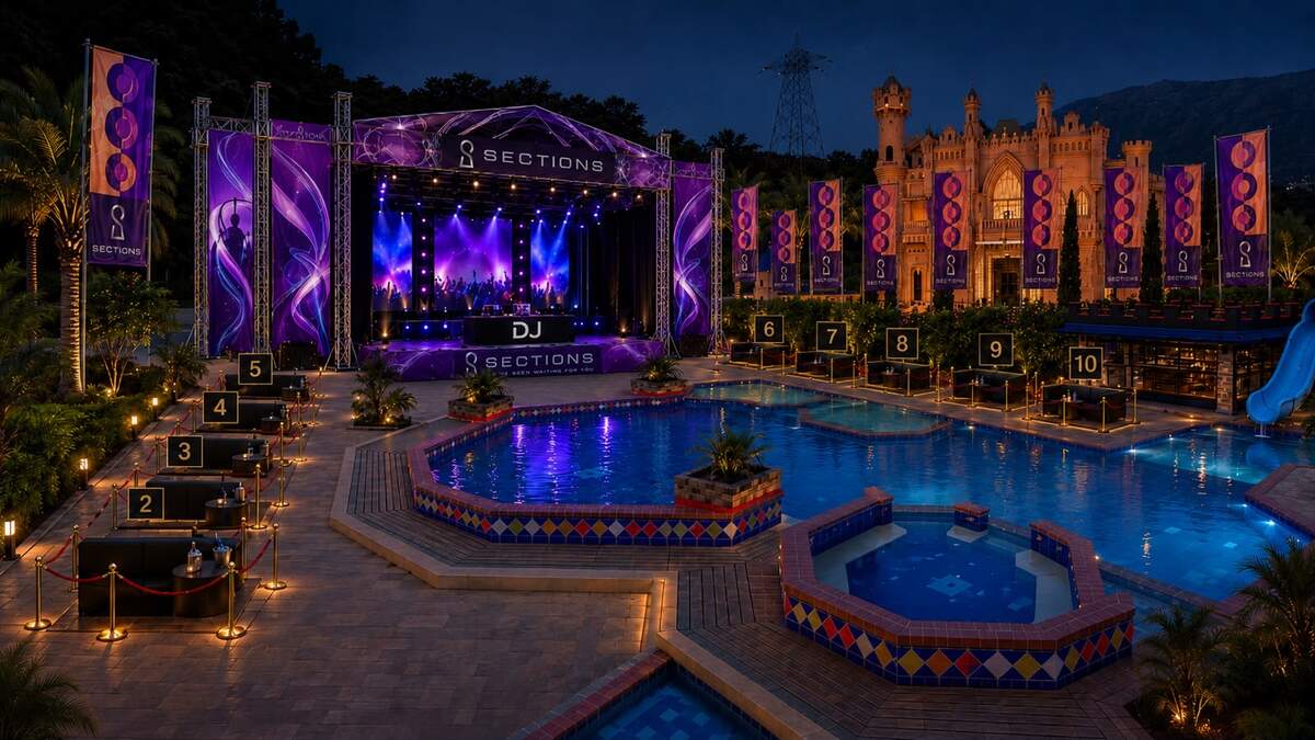 Official production setup and numbered table map